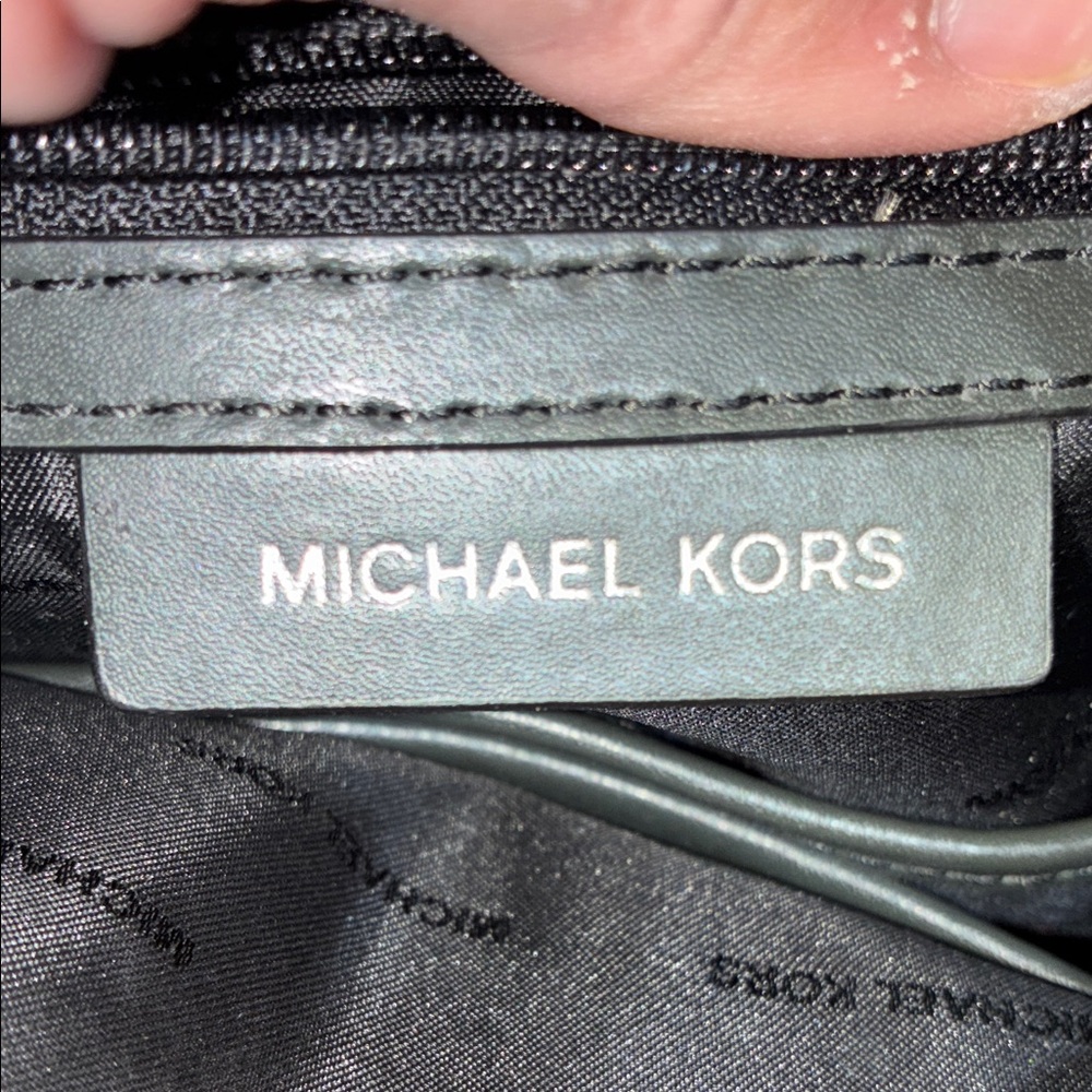 Michael Kors Urban Black and White convertible Backpack/ top handbag/crossbody/ - Picture 15 of 16